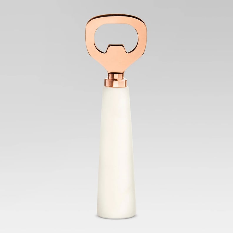 Bottle Opener in White / Copper