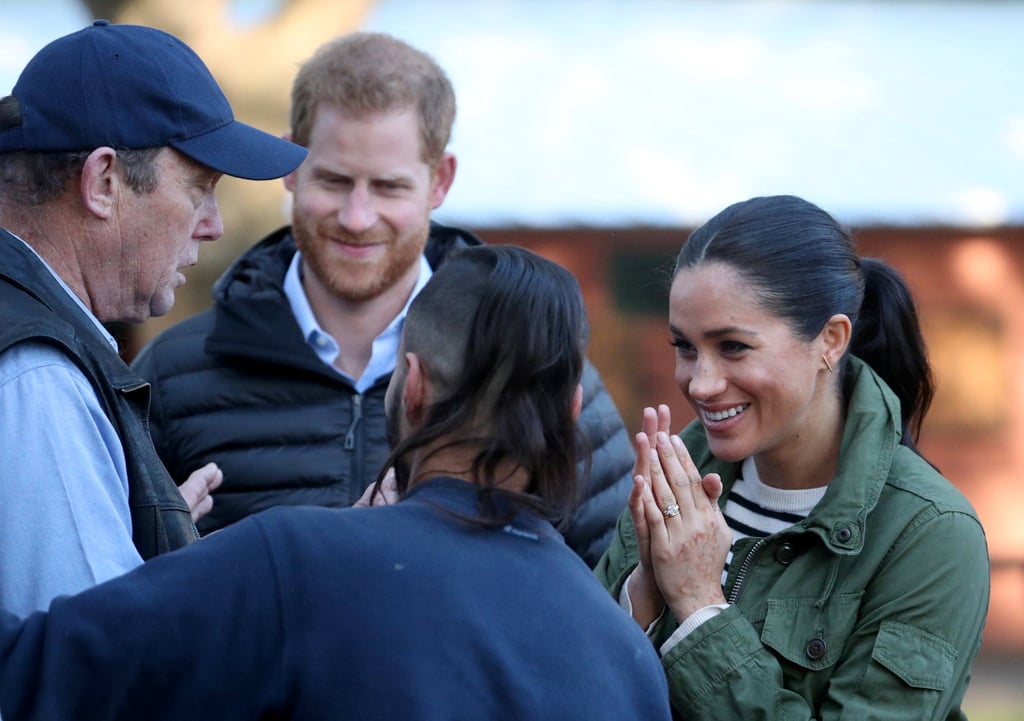 Meghan and Harry With Horses on Morocco Tour February 2019