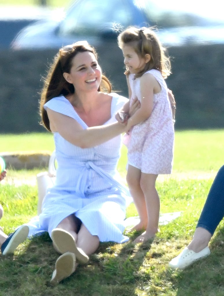 Kate Middleton Blue Dress at Polo Match 2018