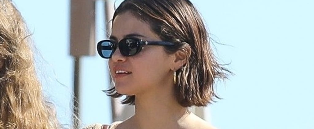 Selena Gomez's Wide-Leg Track Jeans