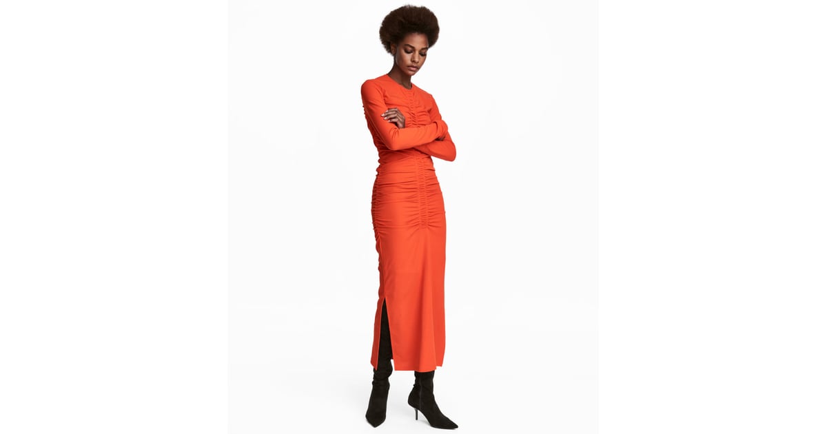 h&m draped dress