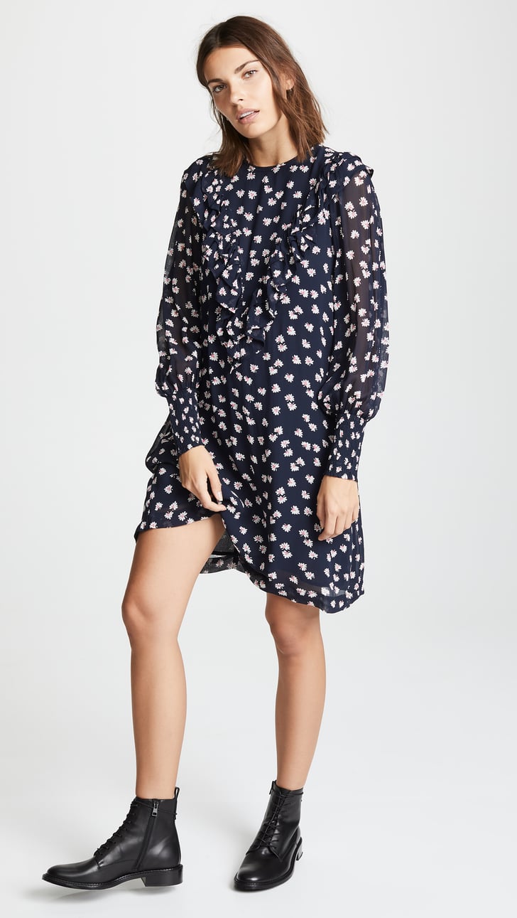 ganni lowell mini dress
