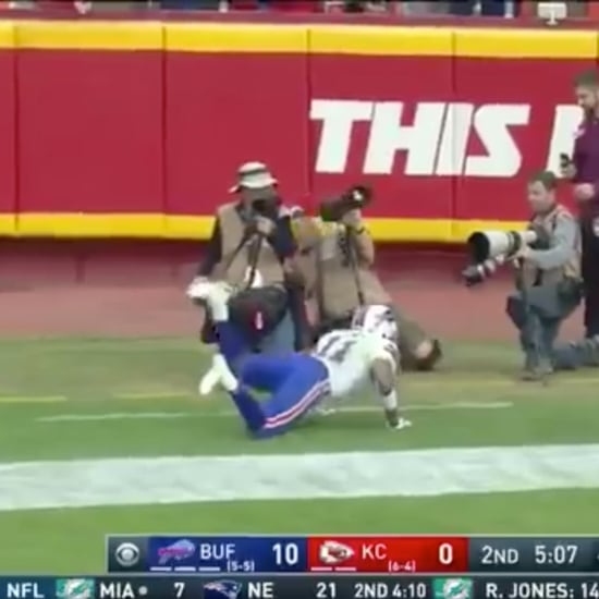 Zay Jones Floating to His Feet During Game
