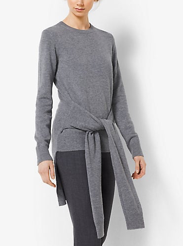 Cashmere Sleeve-Tie Pullover ($1,150)