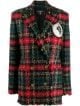 Balmain Tartan Check Oversized Blazer