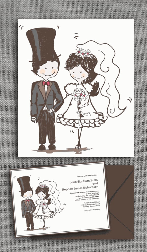 Caricature Wedding Invitation 72 Beautiful Wedding Invite Printables To Download For Free Popsugar Smart Living Photo 21 Pngtree provides you with 4200+ free wedding invitation card templates. caricature wedding invitation 72