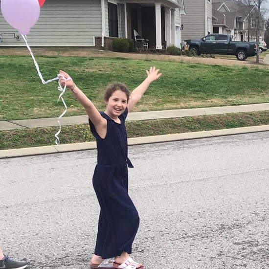 Girl's Neighborhood Birthday Party While Social Distancing