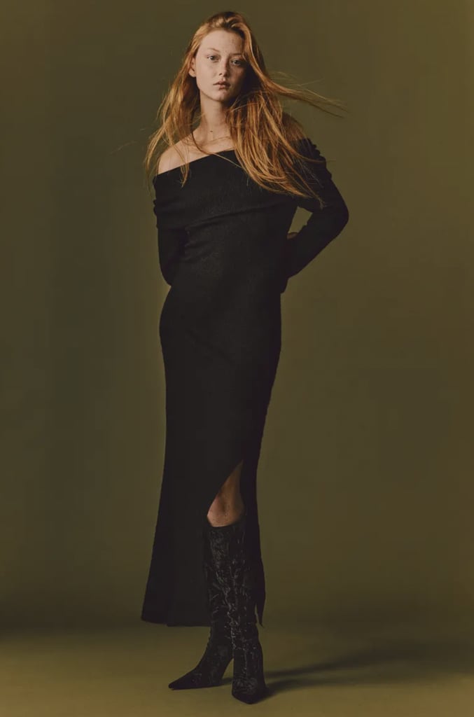 An Off-the-Shoulder Dress
