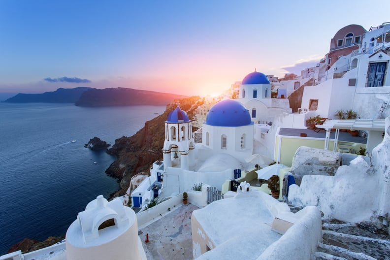 Watch the Sunset in Santorini, Greece