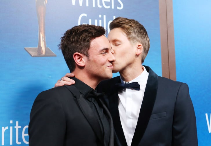 Tom Daley and husband Dustin Lance Black share adorable family photo with  baby Robbie Ray