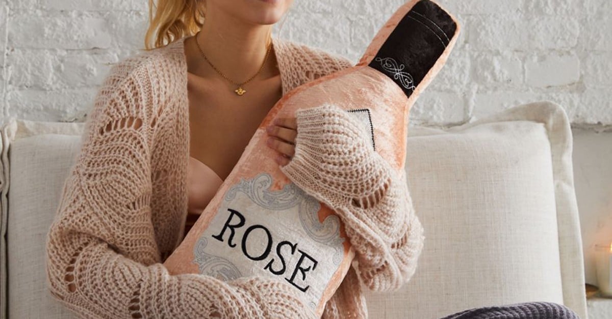 Urban Outfitters Oversize Ros Bottle Pillow POPSUGAR Home