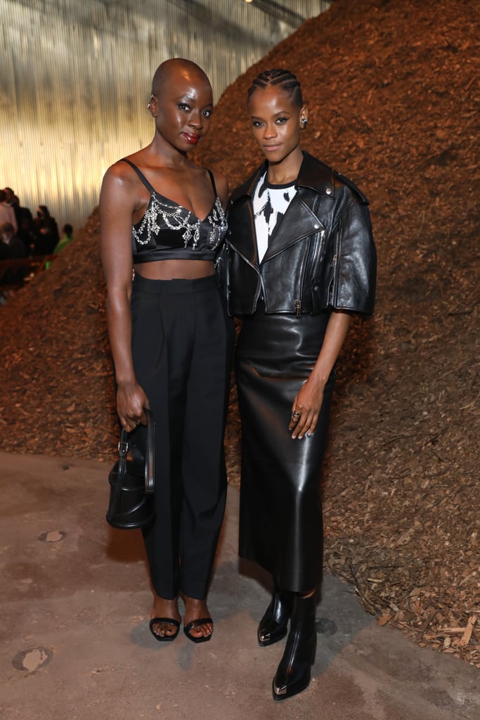 Letitia Wright and Danai Gurira at Alexander McQueen AW22 Runway Show