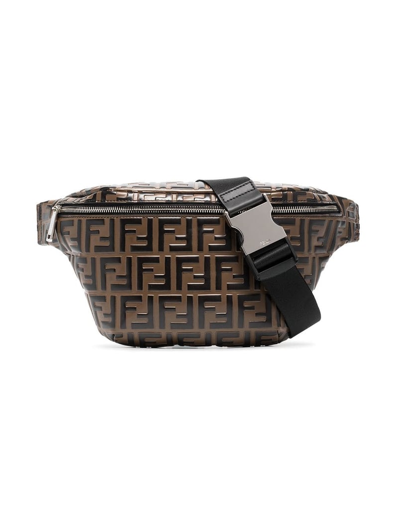 Fendi Logo Embossed Crossbody Bag