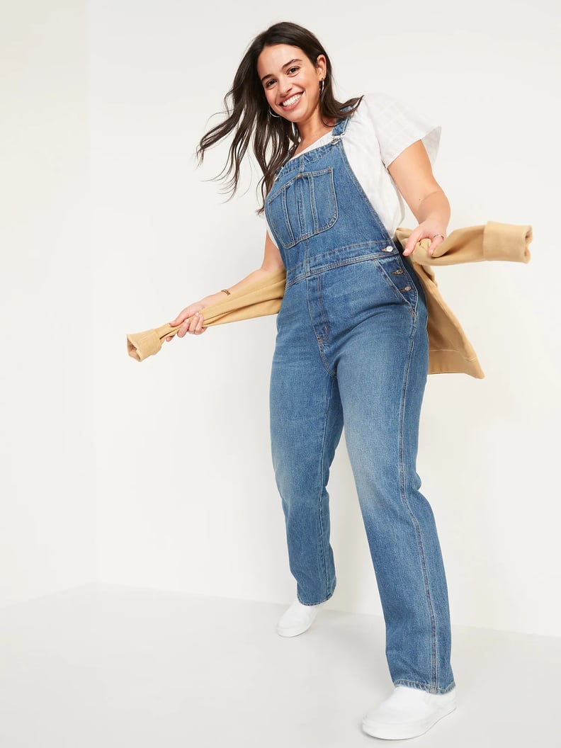 Old Navy Slouchy Straight Jean Overalls