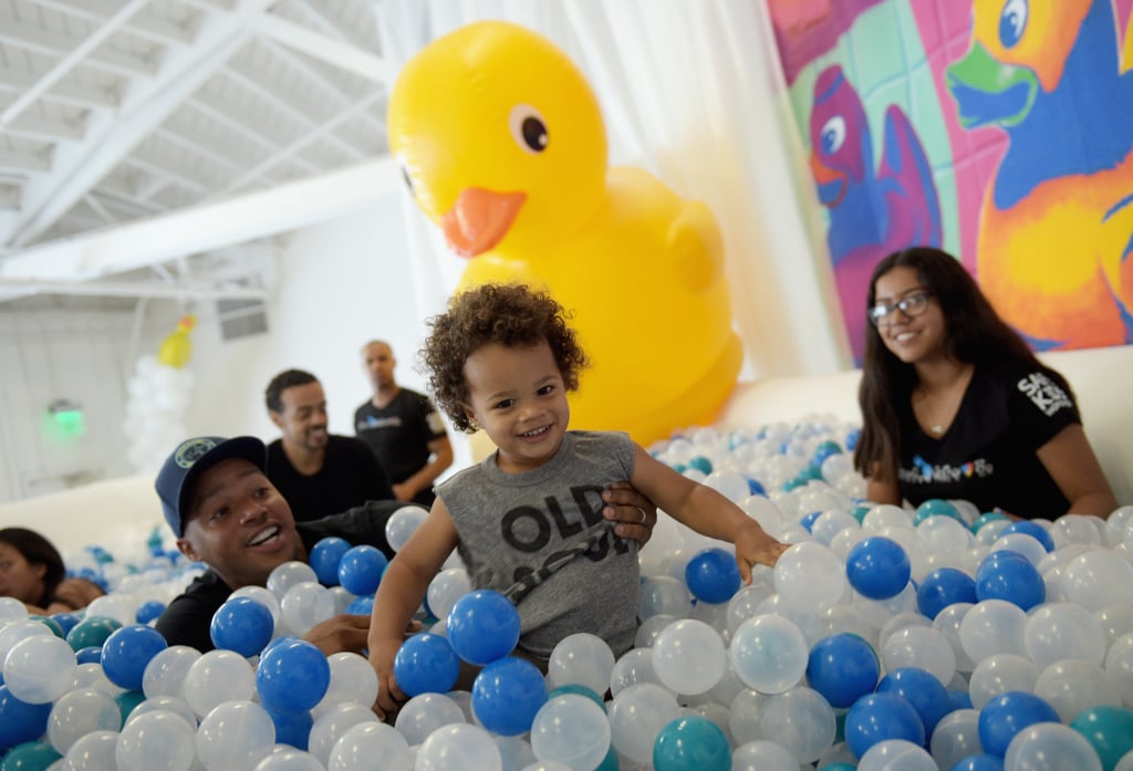 Donald Faison With Son Rocco at Safe Kids Day Event LA 2016