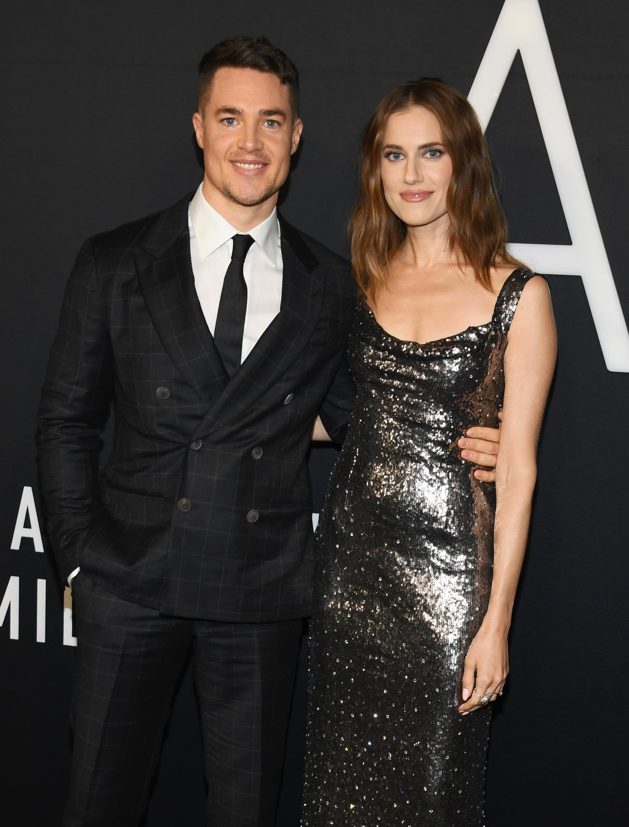 HOLLYWOOD, CALIFORNIA - DECEMBER 07: (L-R) Alexander Dreymon and Allison Williams attend Los Angeles Premiere Of Universal Pictures' 