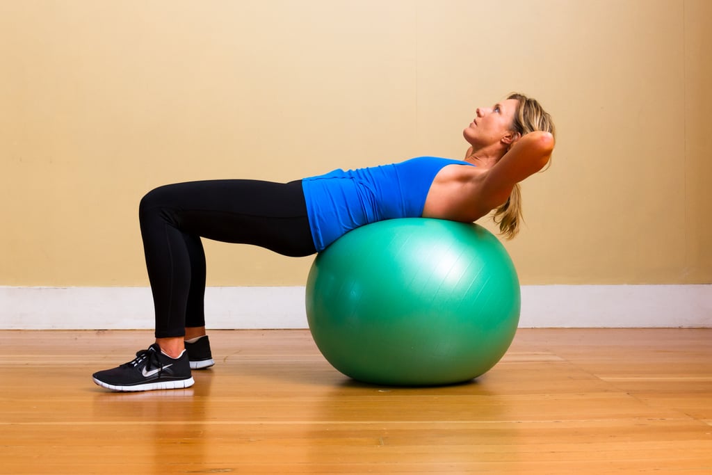 Upper Abs: Crunches on Exercise Ball