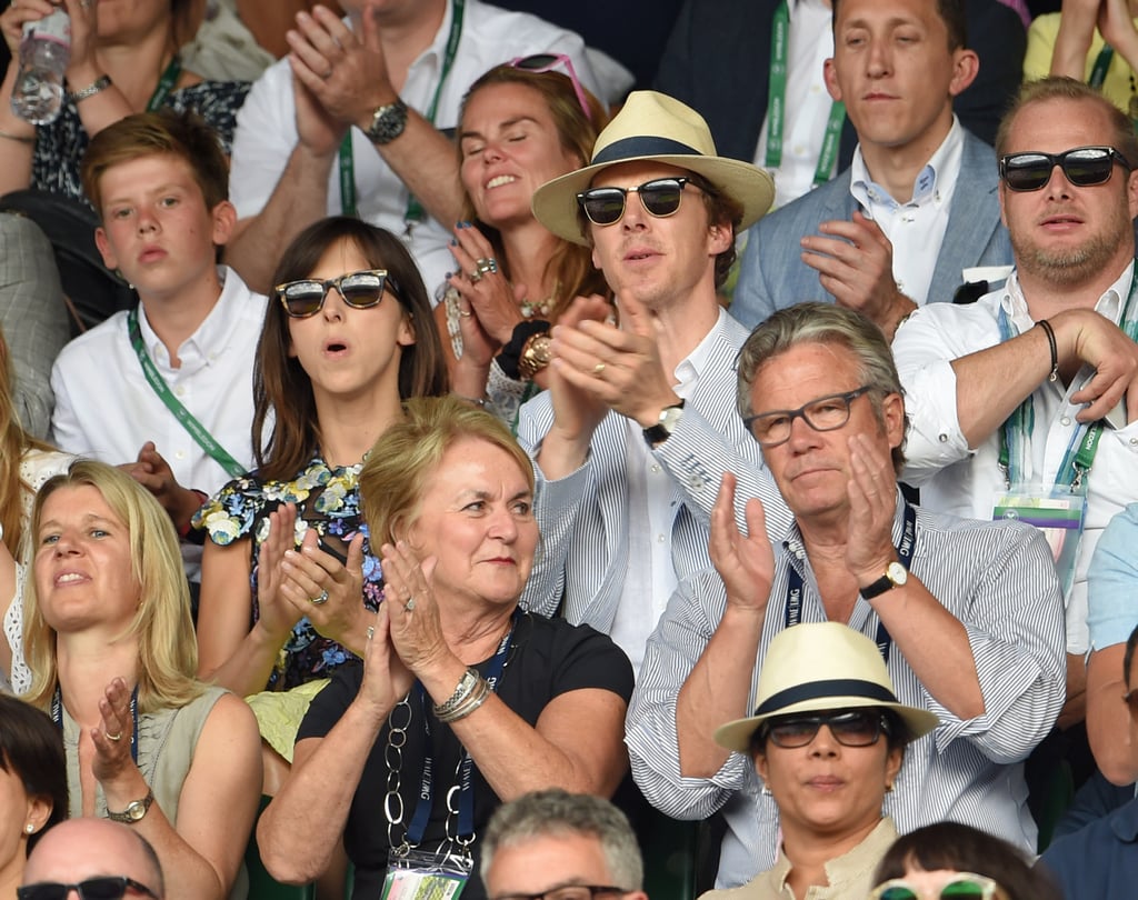 Benedict Cumberbatch and Sophie Hunter at Wimbledon 2015