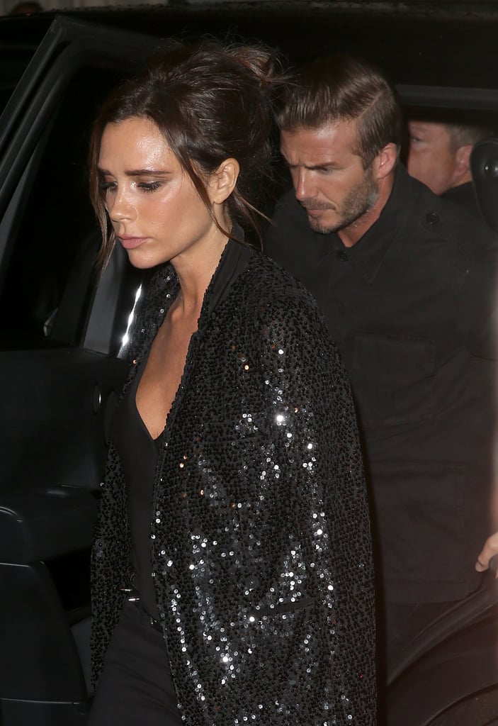 David and Victoria Beckham at Her Store in London