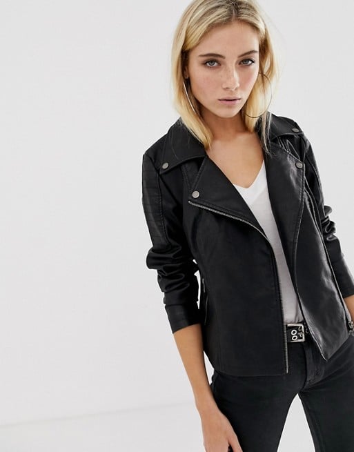 Noisy May Faux Leather Jacket