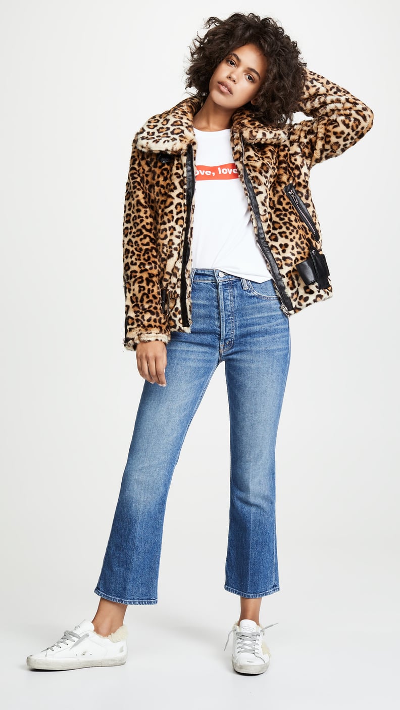 Blank Denim Leopard Print Jacket