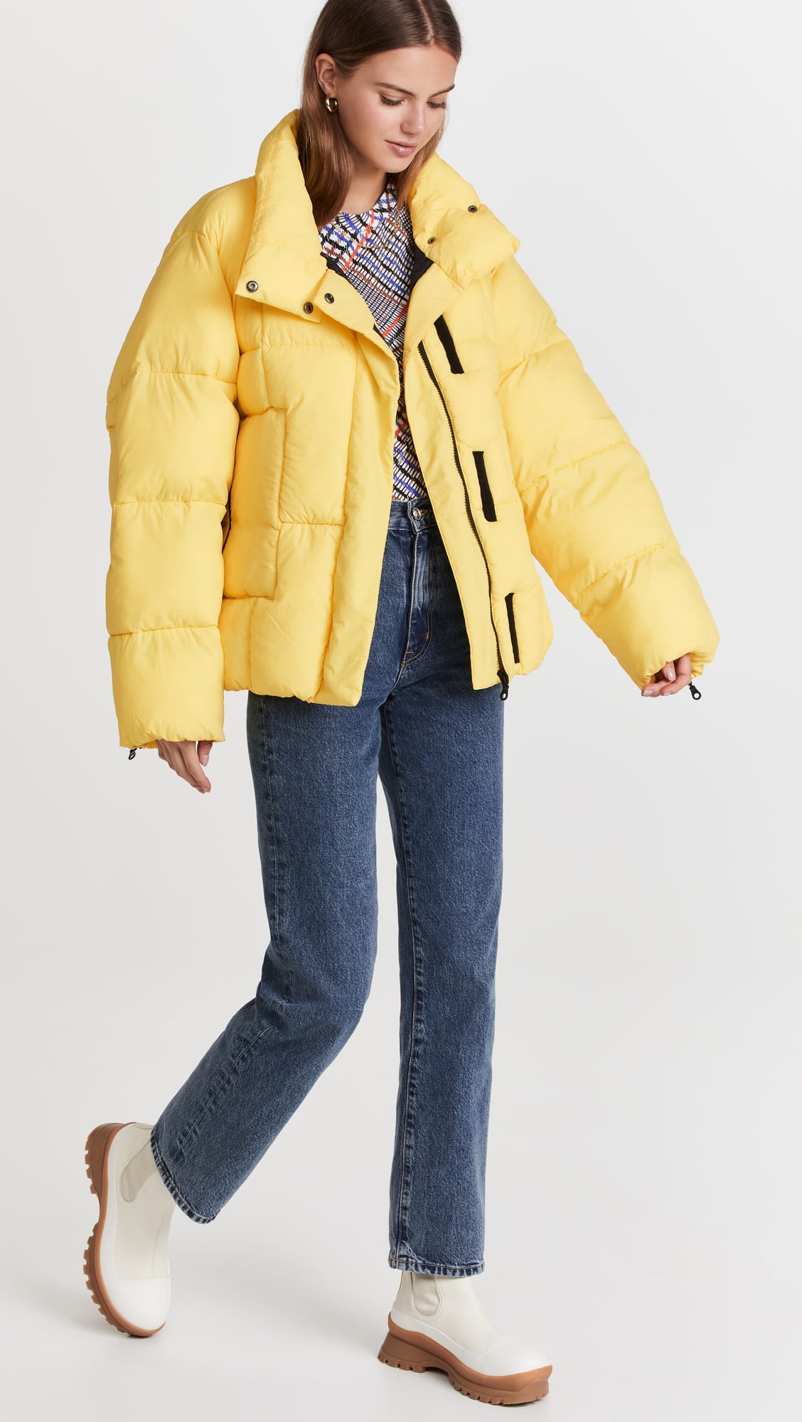 mustard coat puffer