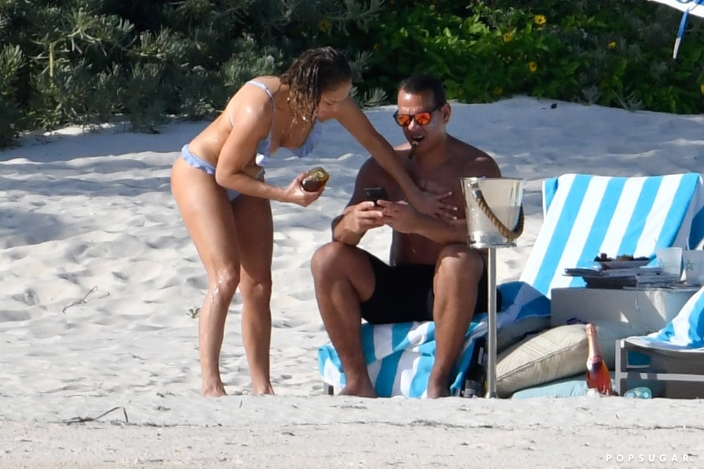 Jennifer Lopez and Alex Rodriguez in the Bahamas March 2019