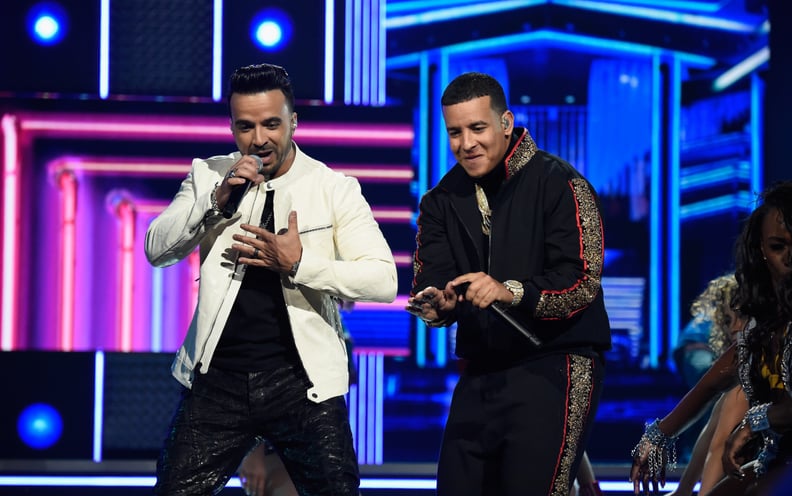 NEW YORK, NY - JANUARY 28:  Recording artists Luis Fonsi and Daddy Yankee perform onstage during the 60th Annual GRAMMY Awards at Madison Square Garden on January 28, 2018 in New York City.  (Photo by Kevin Mazur/Getty Images for NARAS)