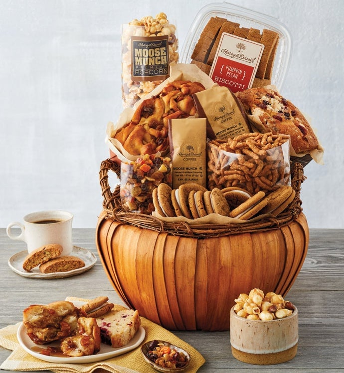 Pumpkin-Shaped Gift Basket