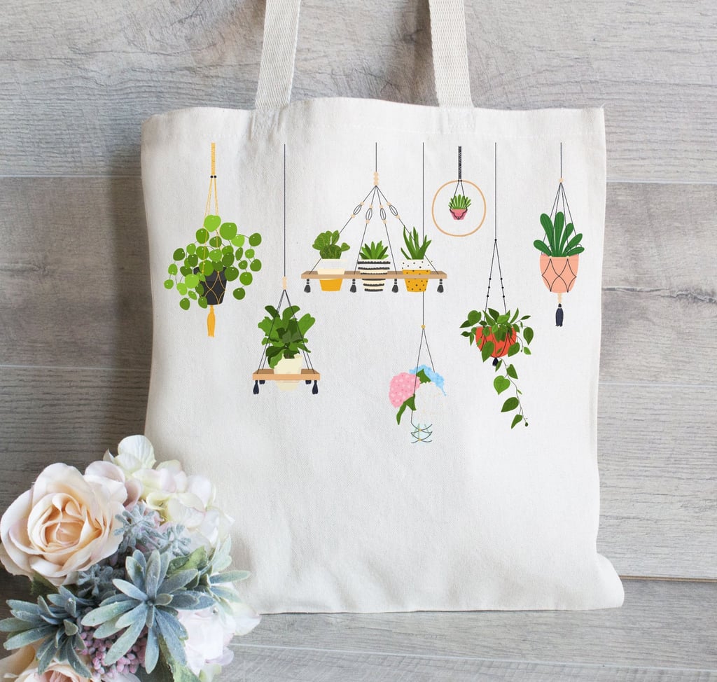 Plant Lover Tote Bag Cute Reusable Totes And Bags From Etsy POPSUGAR Smart Living Photo