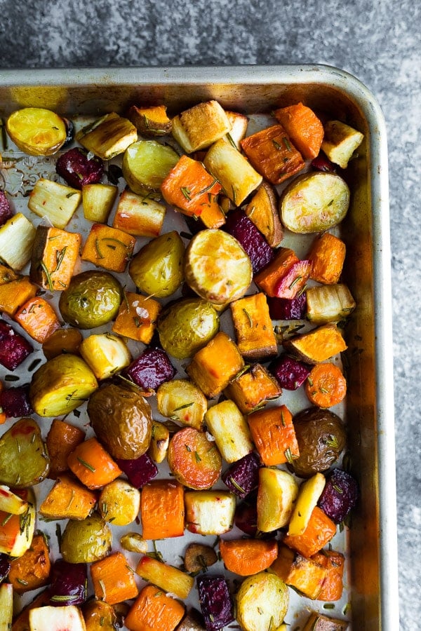 Rosemary Roasted Root Vegetables