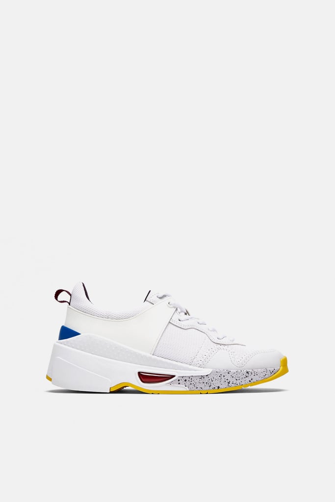 zara thick sole sneakers