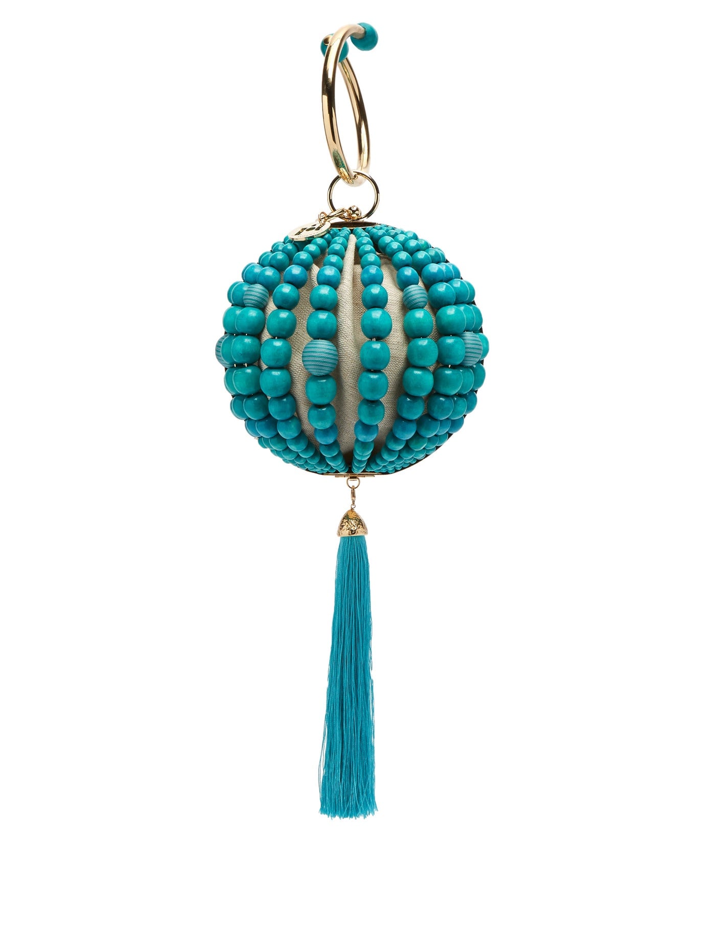 Rosantica By Michela Panero Billie beaded tassell clutch bag