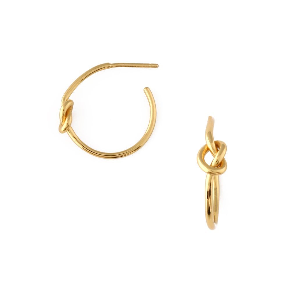 Orelia Knot Hoop Earrings