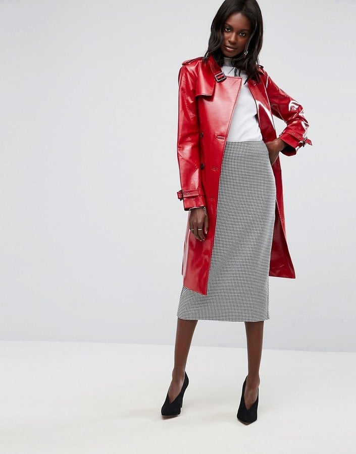 ASOS Trench in Vinyl