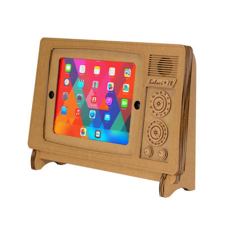 Cardboard Safari TV iPad Stand