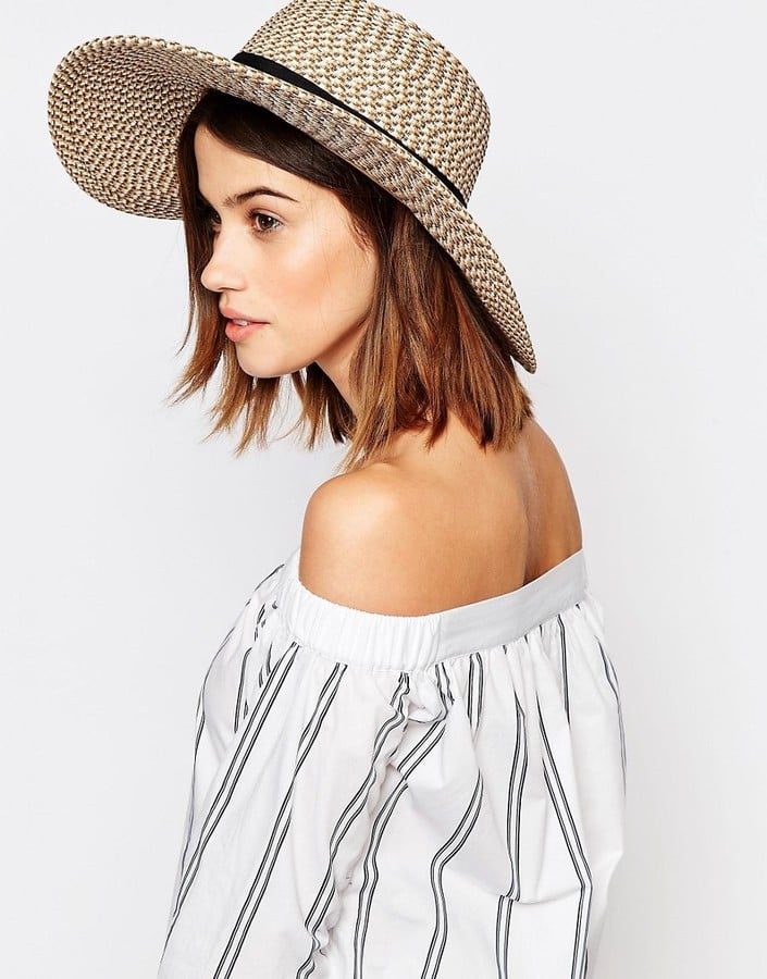 Warehouse Textured Floppy Straw Hat ($33)