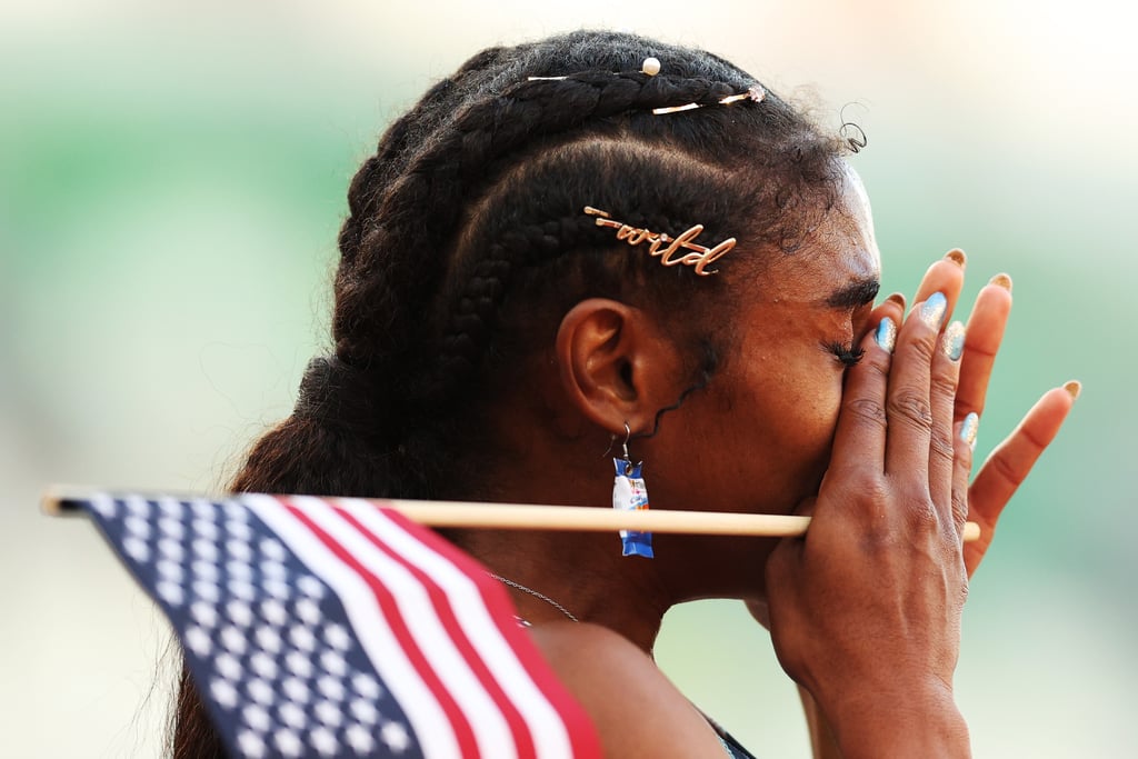 Christina Clemons Wears Doritos Earrings For Olympic Trials