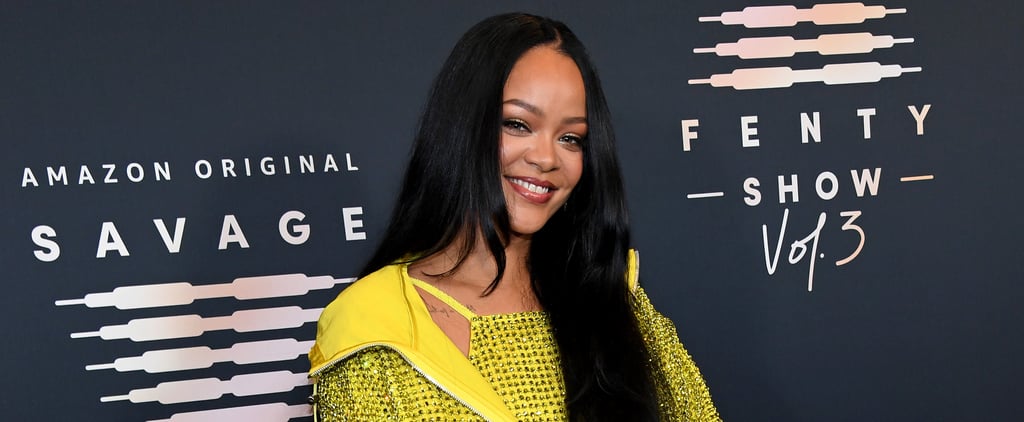 Warning: Try Not to Stare Directly at Rihanna's Gleaming, Rhinestone-Covered Dress