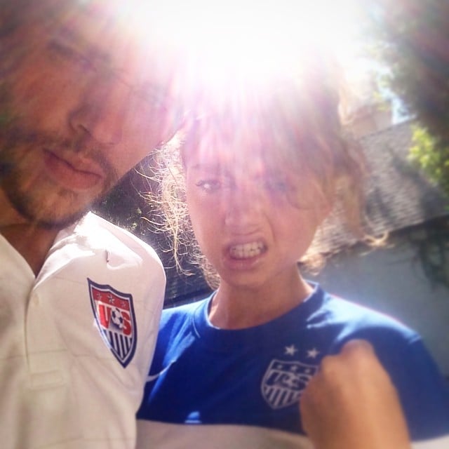 During Sunday's game, Sarah Hyland put on a brave face. "Tough first half. Fight on USA! Fight on!#ibelievethatwewillwin #worldcup," she wrote.
Source: Instagram user sarahhyland