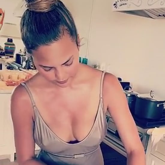 Chrissy Teigen Cooking on Her Birthday 2016
