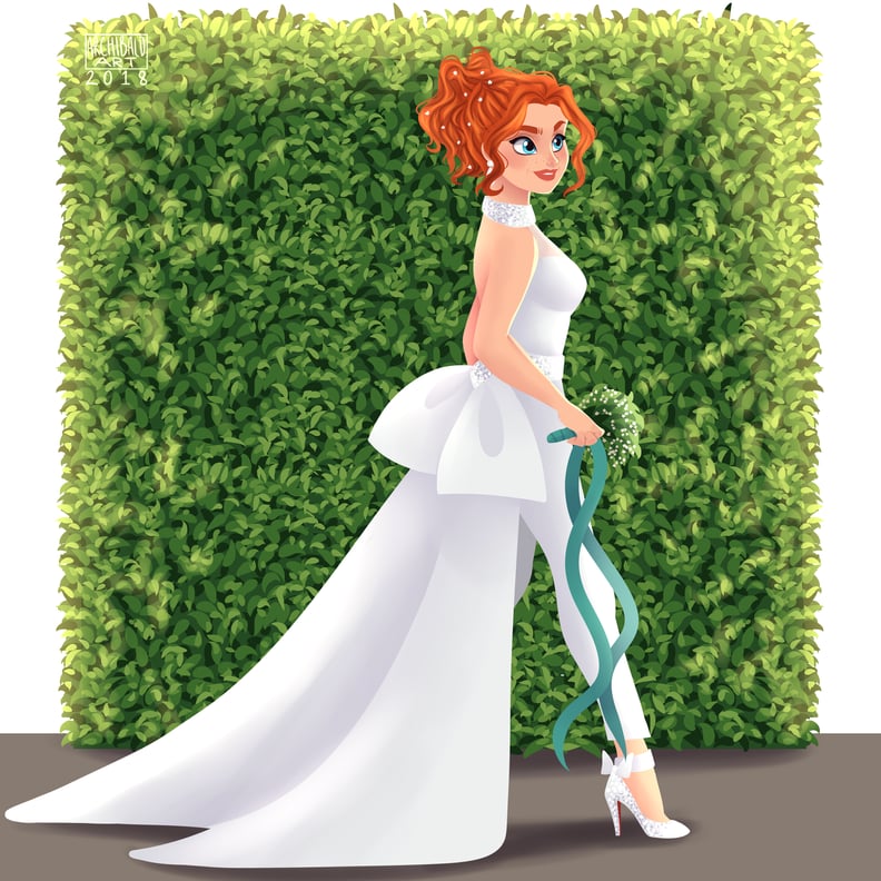 Merida in a Bridal Jumpsuit? Yes, Please!