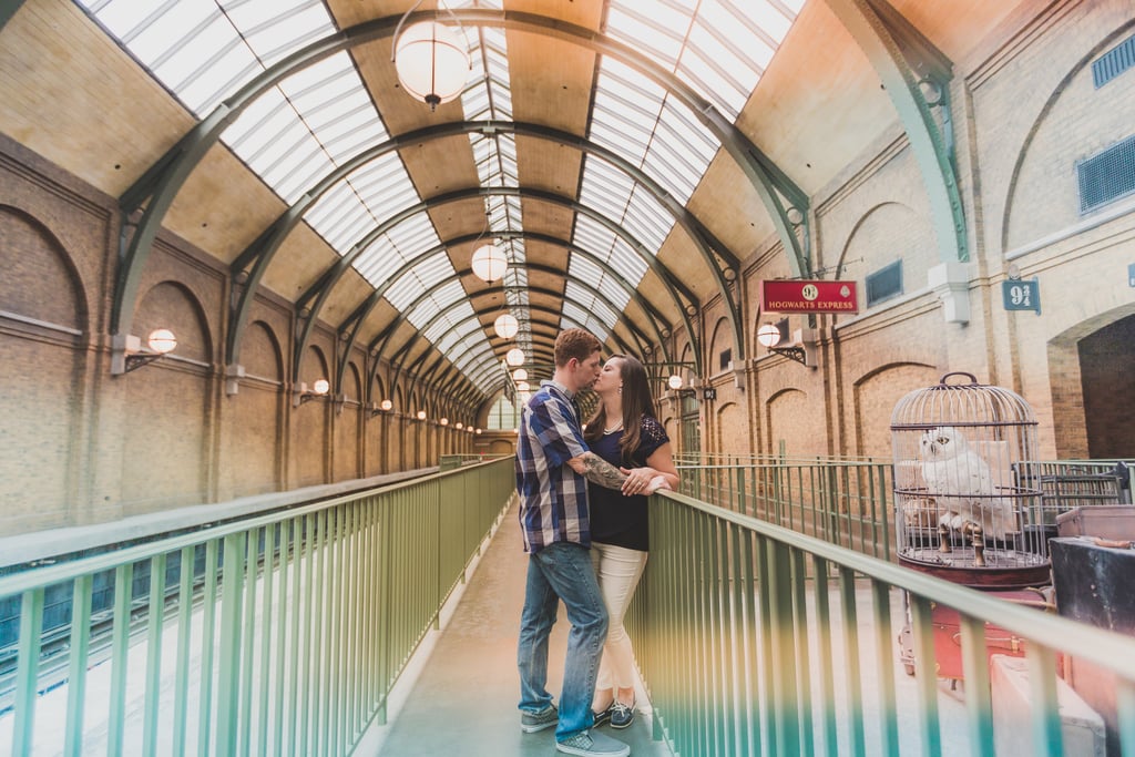 Engagement Photos at the Wizarding World of Harry Potter