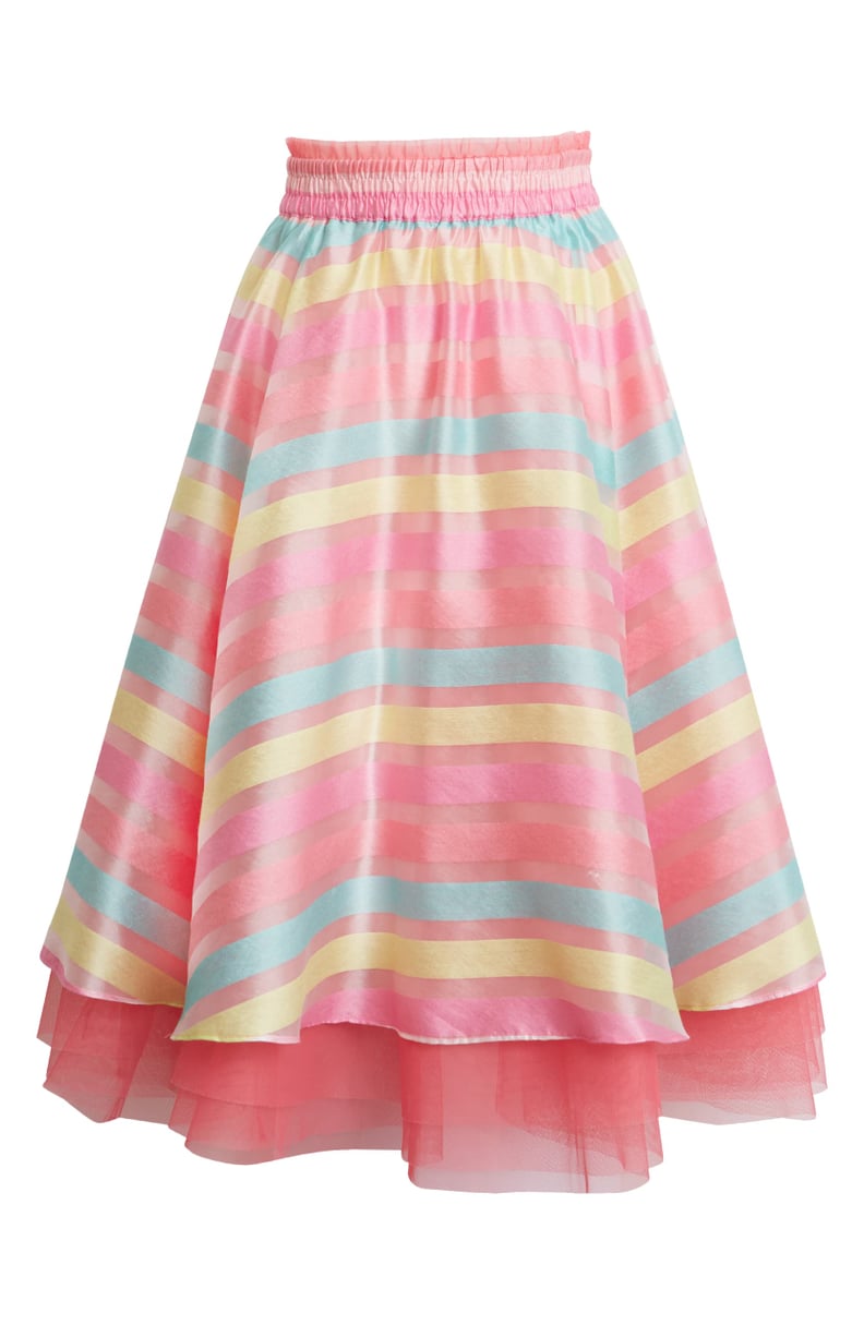 Halogen x Atlantic-Pacific Stripe Organza Skirt