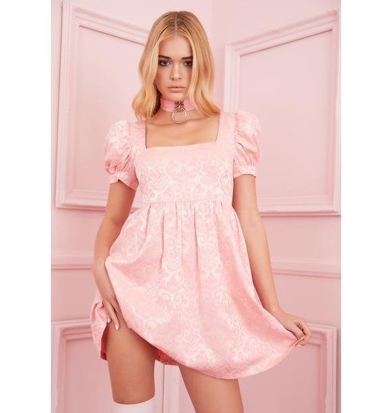 Dolls Kill Elegant Obsession Babydoll Dress