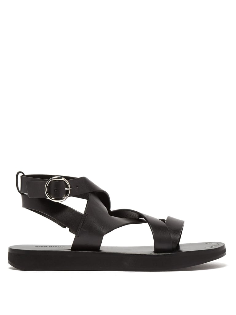 Isabel Marant Noelly Leather Crossover Sandals | Best Comfortable ...