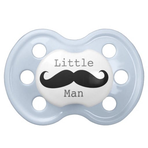 Little Man Mustache Pacifier