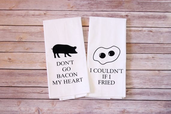 Funny Song Lyric Tea Towels