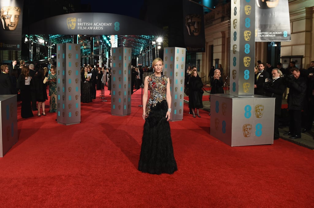 Cate Blanchett in Alexander McQueen at the BAFTA Awards 2016