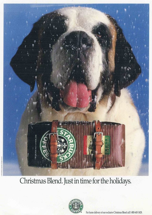 Starbucks's St. Bernard Ad